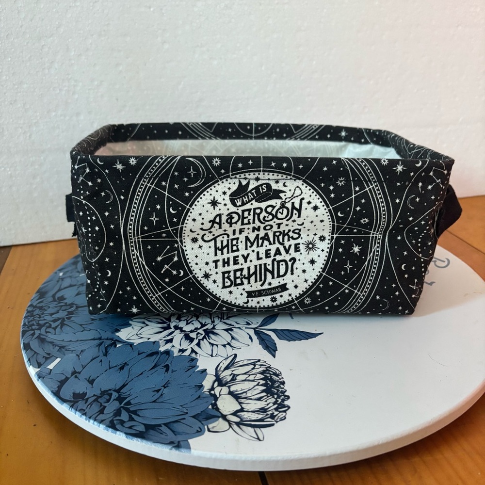 FairyLoot V.E. Schwab Storage Basket Celestial Bookish Decor Organizer